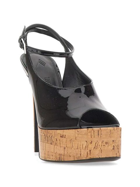 The Attico Ornella ankle-strap heeled sandals - Black - zdjęcie produktu nr 2