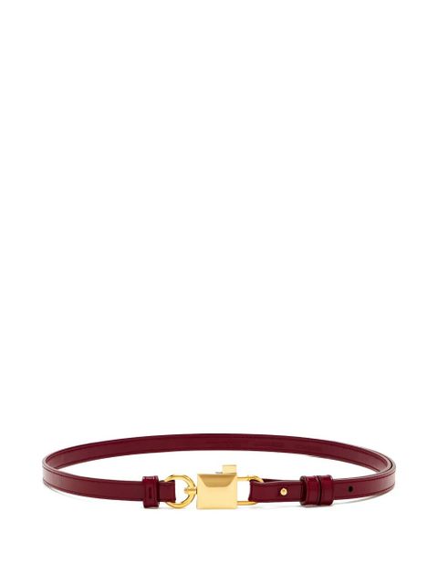 Dolce & Gabbana padlock-buckle belt - Red - zdjęcie produktu nr 1