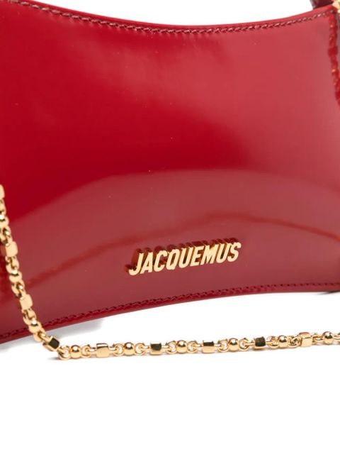 Jacquemus Le Petit Bisou chain-strap shoulder bag - Red