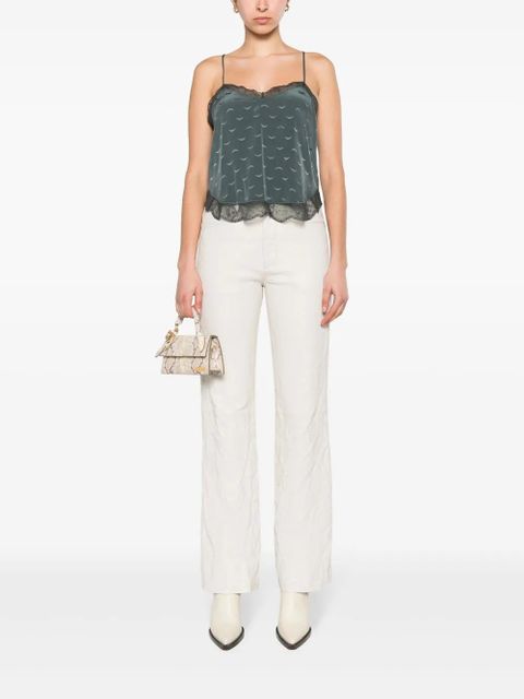 Zadig&Voltaire Claudy jacquard silk tank top - Blue - zdjęcie produktu nr 2