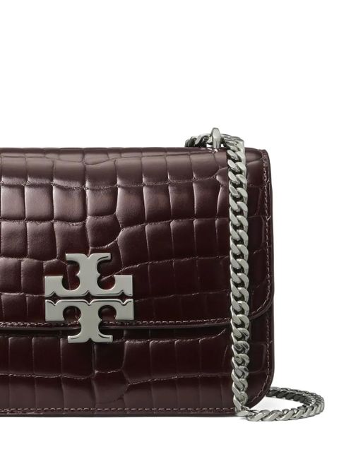 Tory Burch small Eleanor croc-embossed shoulder bag - Brown