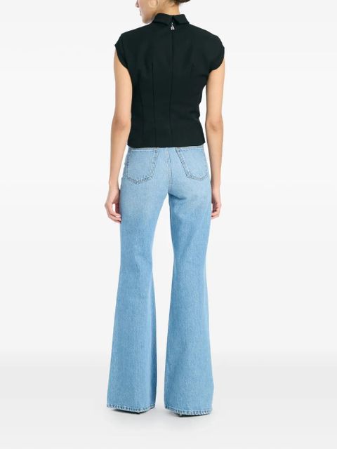 ROTATE BIRGER CHRISTENSEN draped top - Black - zdjęcie produktu nr 2