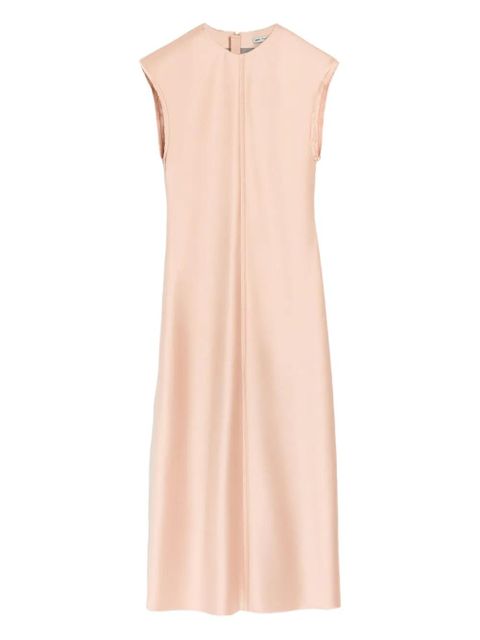 AMI Paris raw-edge long dress - Pink - zdjęcie produktu nr 1