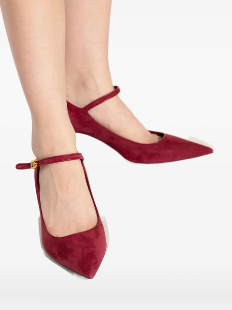 Dolce & Gabbana 60mm pointed-toe ankle-strap pumps - Red