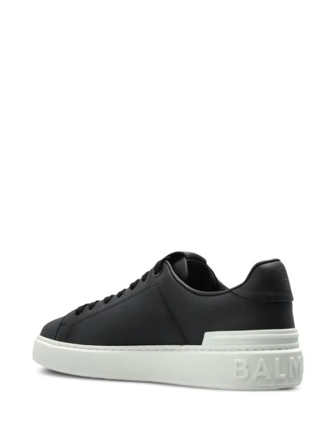 Balmain leather sneakers - Black