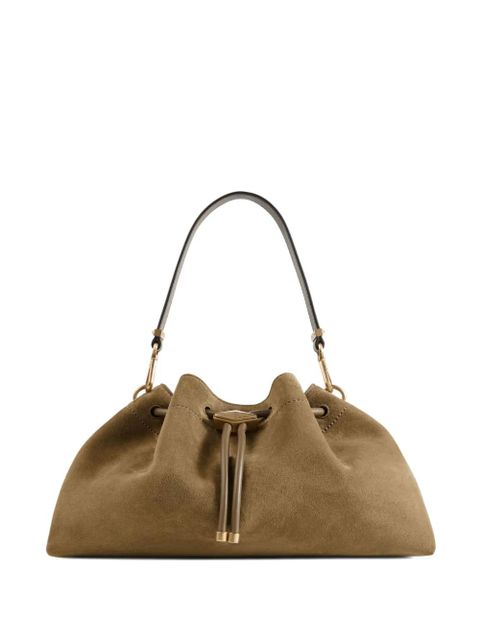 Jimmy Choo Cinch M suede shoulder bag - Green - zdjęcie produktu nr 1