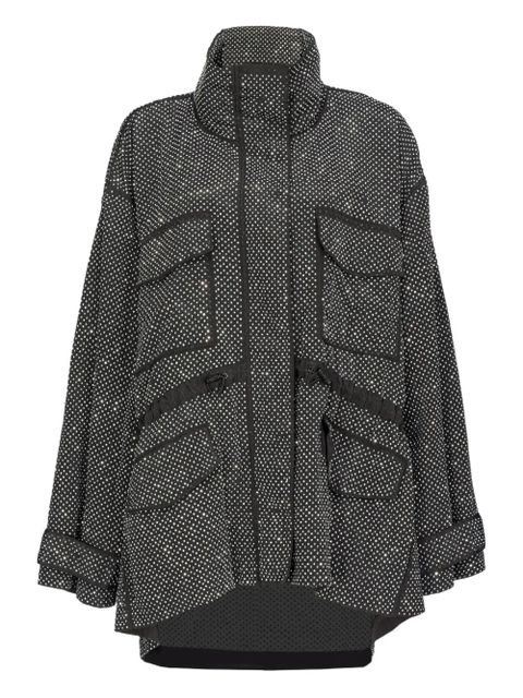 PINKO rhinestoned technical coat - Black - zdjęcie produktu nr 1