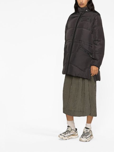 GANNI Oversized Tech puffer midi jacket - Black