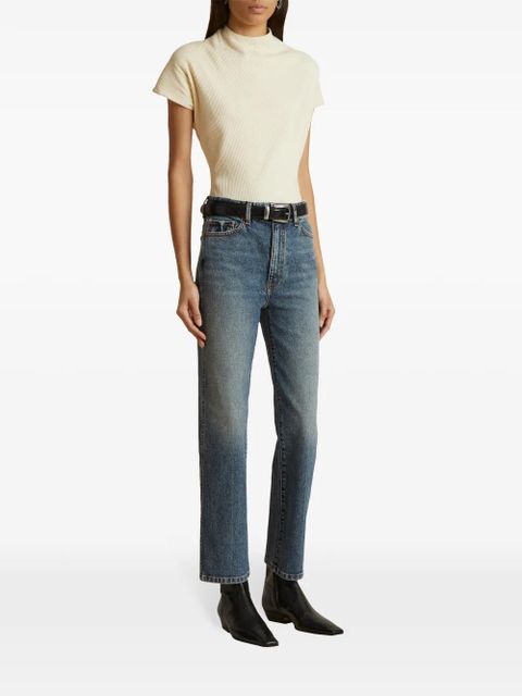 KHAITE The Marfa leather ankle boots - Black - zdjęcie produktu nr 2