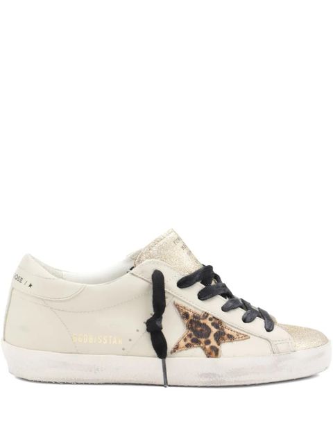 Golden Goose Super-Star glittered sneakers - White - zdjęcie produktu nr 1