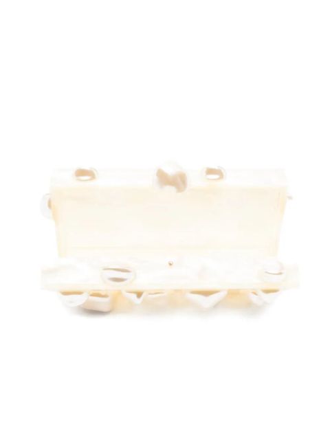 Cult Gaia Orbs pearl-embellished clutch - Neutrals