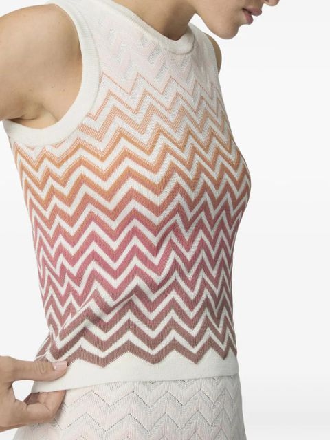 Missoni zig-zag top - White