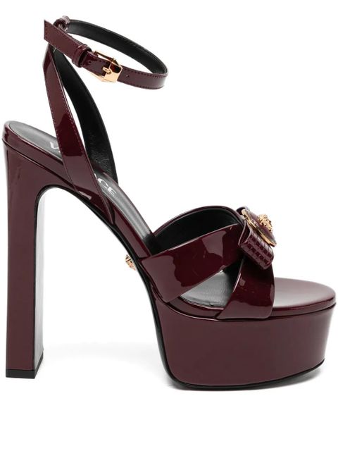Versace 140mm Gianni ribbon sandals - Red - zdjęcie produktu nr 1