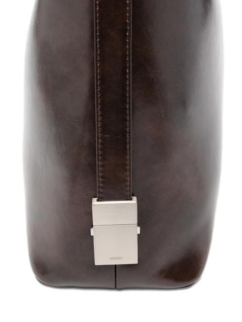 Osoi slouch leather shoulder bag - Brown