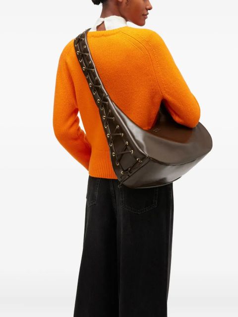 GANNI charm-detail shoulder bag - Brown - zdjęcie produktu nr 2