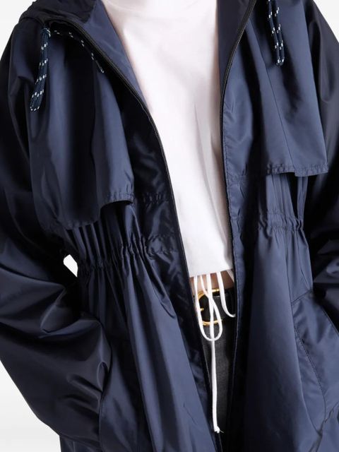 Prada hooded raincoat - Blue