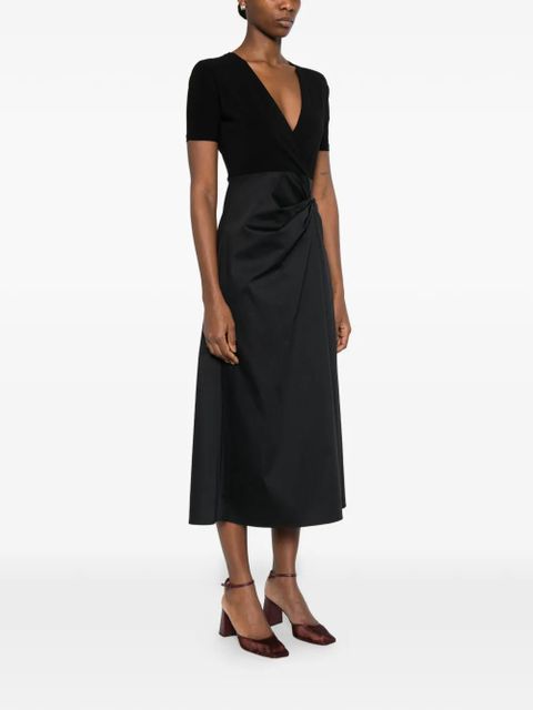Max Mara velvet knot dress - Black