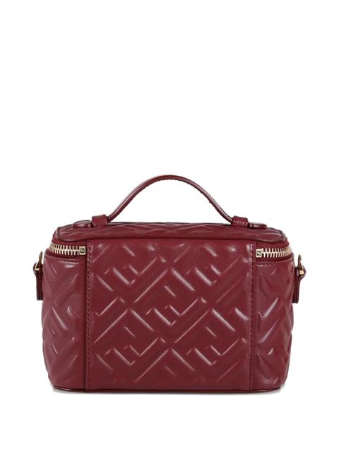 FENDI mini Vanity quilted-design crossbody bag - Red