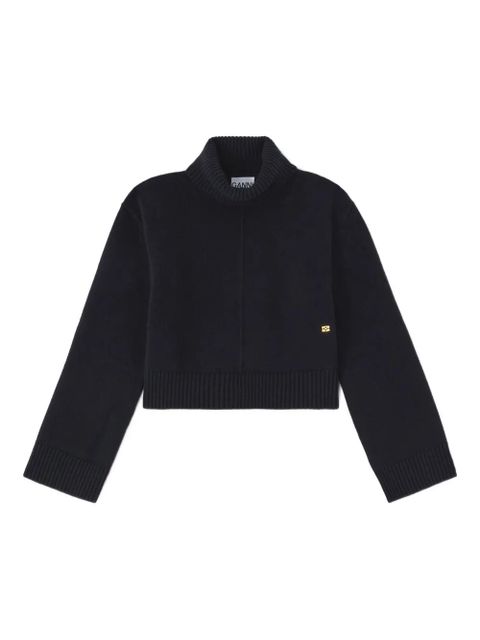 GANNI roll-neck sweater - Black - zdjęcie produktu nr 1