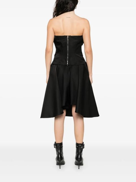 Alexander McQueen bow-detailed peplum top - Black