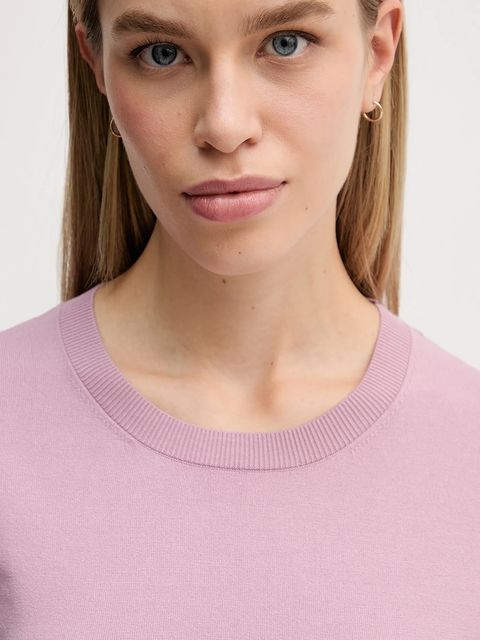 Sisley sweter damski kolor różowy lekki 17Q3M100F