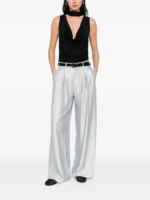 Eleh pleated palazzo pants - Grey - zdjęcie produktu nr 2