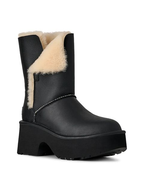 UGG śniegowce skórzane Esmee Leather Boot kolor czarny 1172590.BLK