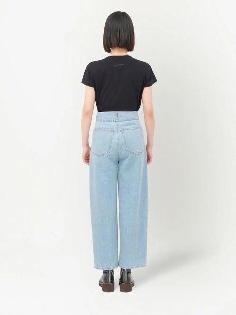 MM6 Maison Margiela mid-rise cropped jeans - Blue