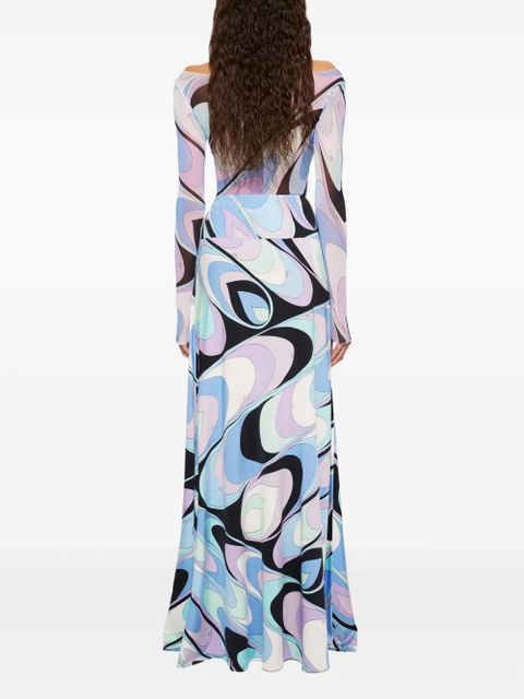 PUCCI onde-print skirt - Blue - zdjęcie produktu nr 2