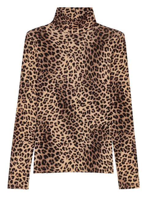 Maje leopard-print T-shirt - Brown - zdjęcie produktu nr 1