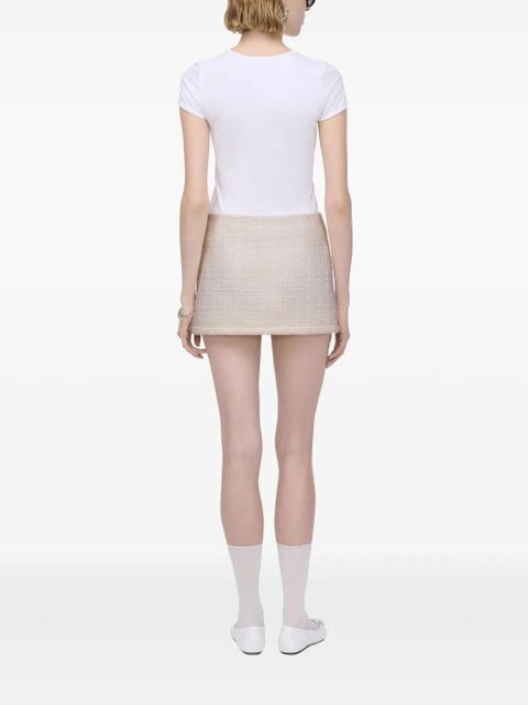 Marc Jacobs tweed mini skirt - Neutrals