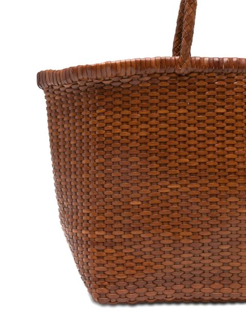 DRAGON DIFFUSION big B Weave woven tote bag - Brown
