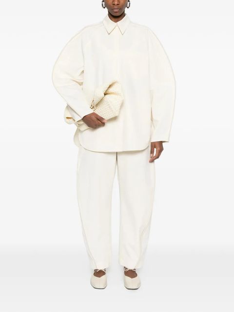 Nanushka balloon binding detail shirt - Neutrals - zdjęcie produktu nr 2