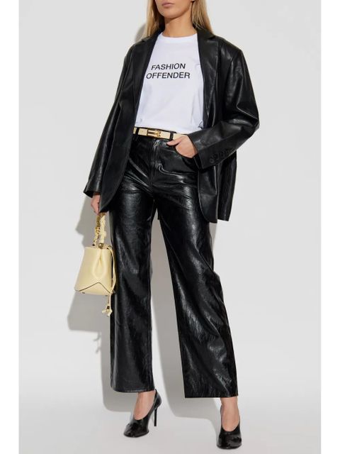 Victoria Beckham slogan-print T-shirt - White