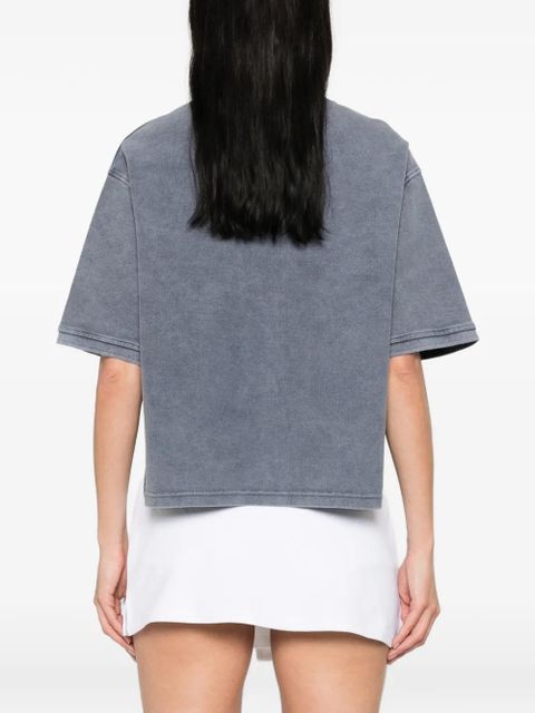 Alexander Wang high-low polo top - Grey