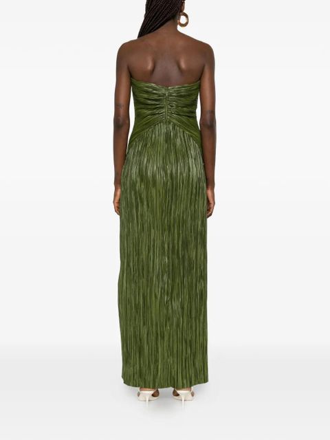 Cult Gaia Sequoia pleated maxi dress - Green