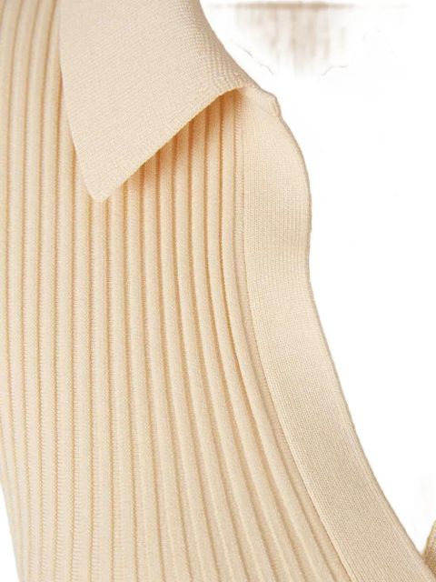 Simkhai pleated collared dress - Neutrals