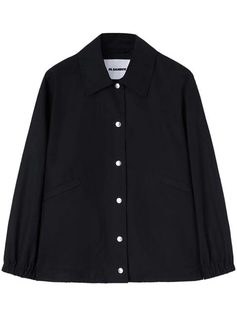 Jil Sander logo-print shirt jacket - Black - zdjęcie produktu nr 1