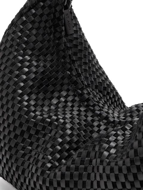 St. Agni Bon Bon lattice-weave tote bag - Black