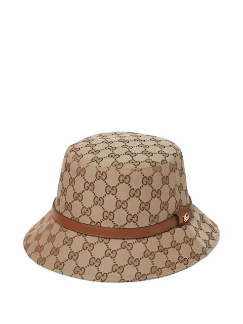 Gucci printed trim hat - Neutrals