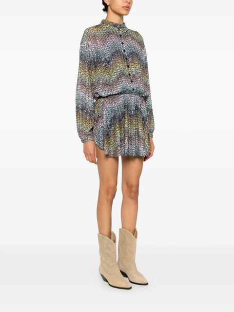Missoni sequin-embellished mini dress - Blue