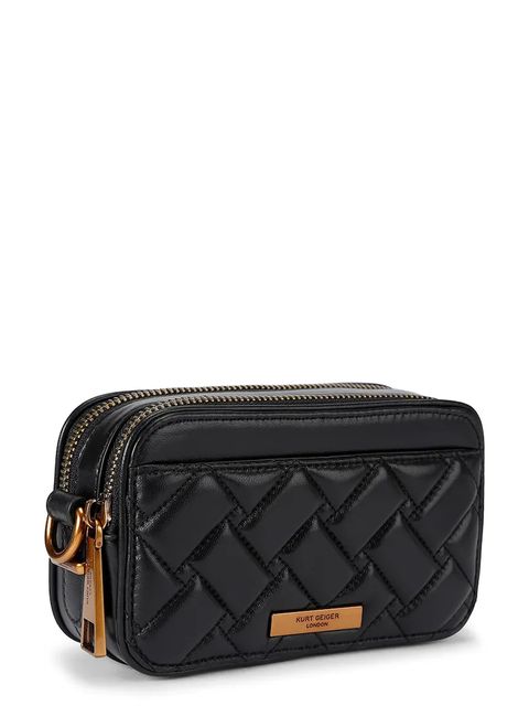 Kurt Geiger London torebka skórzana Kensington kolor czarny 5389100109 - zdjęcie produktu nr 2