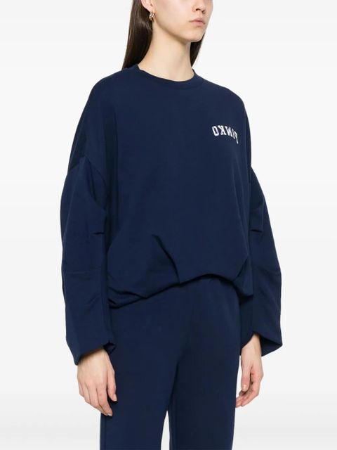 PINKO logo-print sweatshirt - Blue