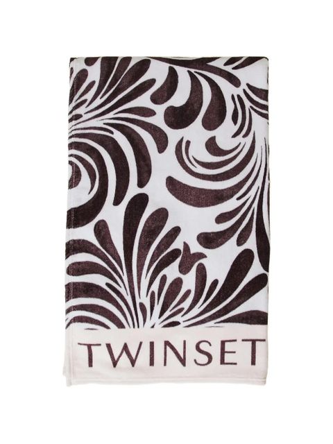 TWINSET logo beach towel - White - zdjęcie produktu nr 1
