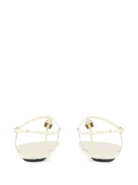 Gucci bamboo-detail sandals - White