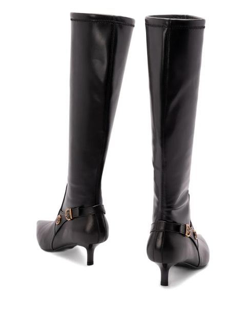 PINKO buckle-detail pointed-toe high boots - Black - zdjęcie produktu nr 2