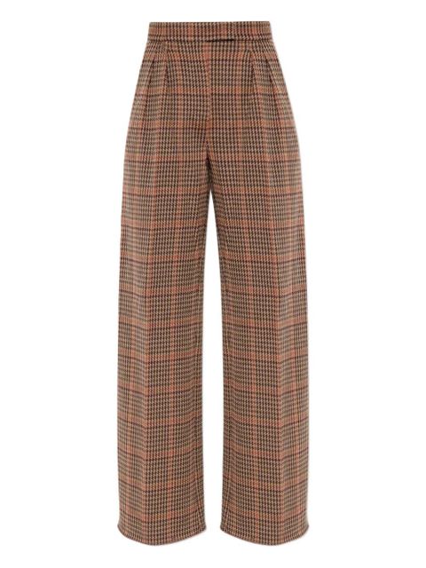 Max Mara plaid-pattern trousers - Brown - zdjęcie produktu nr 1