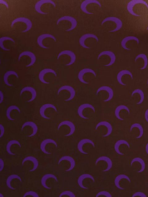 Marine Serre moon-print high-neck top - Brown - zdjęcie produktu nr 2