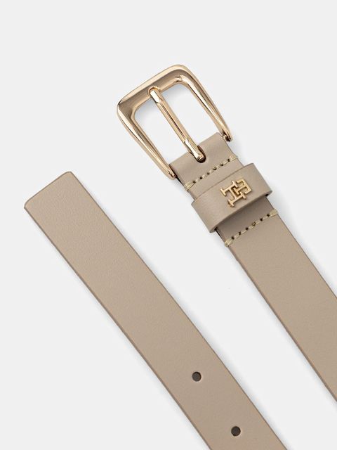 Tommy Hilfiger pasek skórzany damski kolor beżowy AW0AW17767 - zdjęcie produktu nr 2