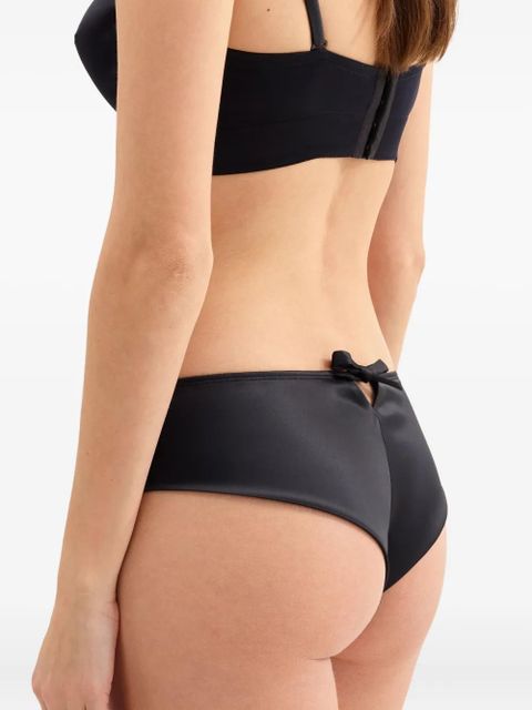 ERES Patti bow-detail thong - Black